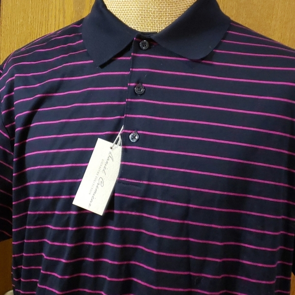 Daniel cremieux new with tag purple navy striped - Picture 1 of 7